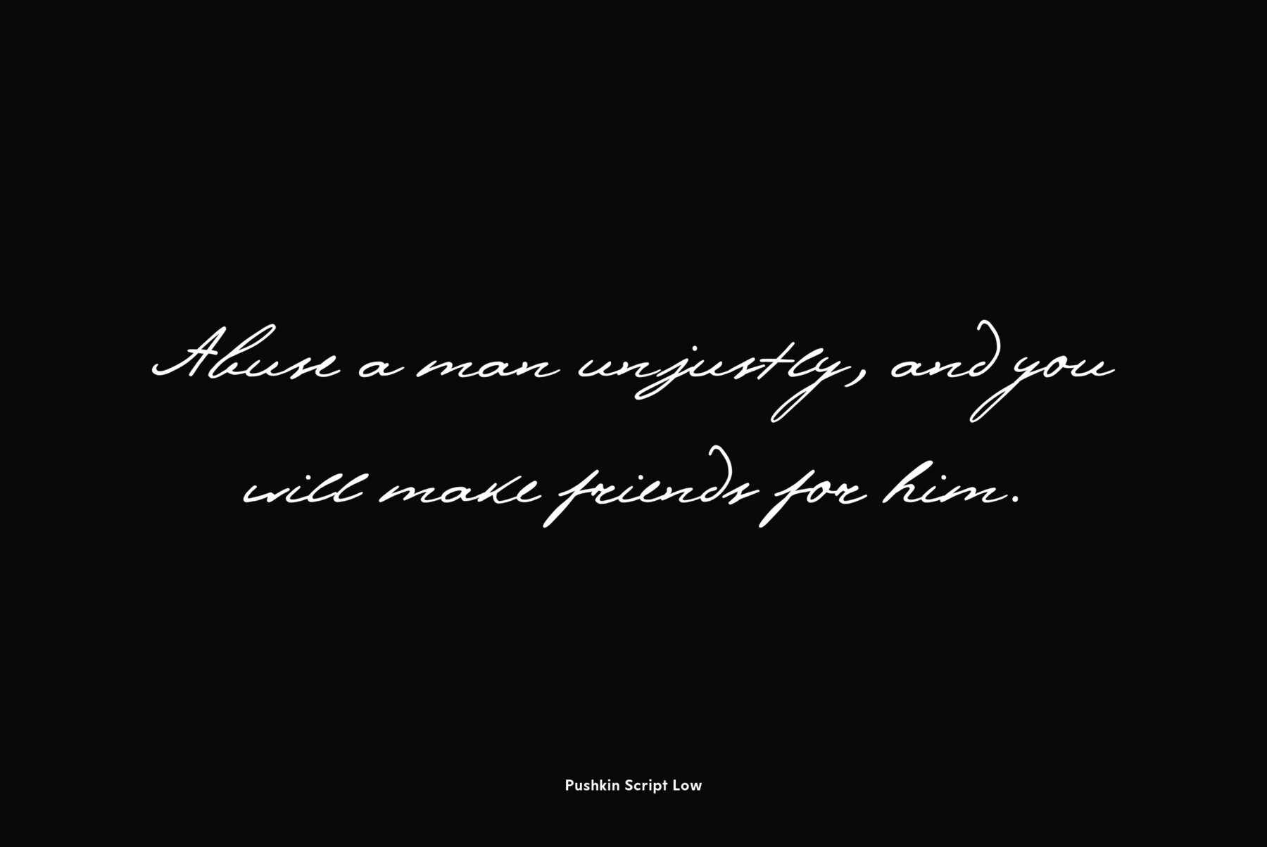 Pushkin Script Low 5