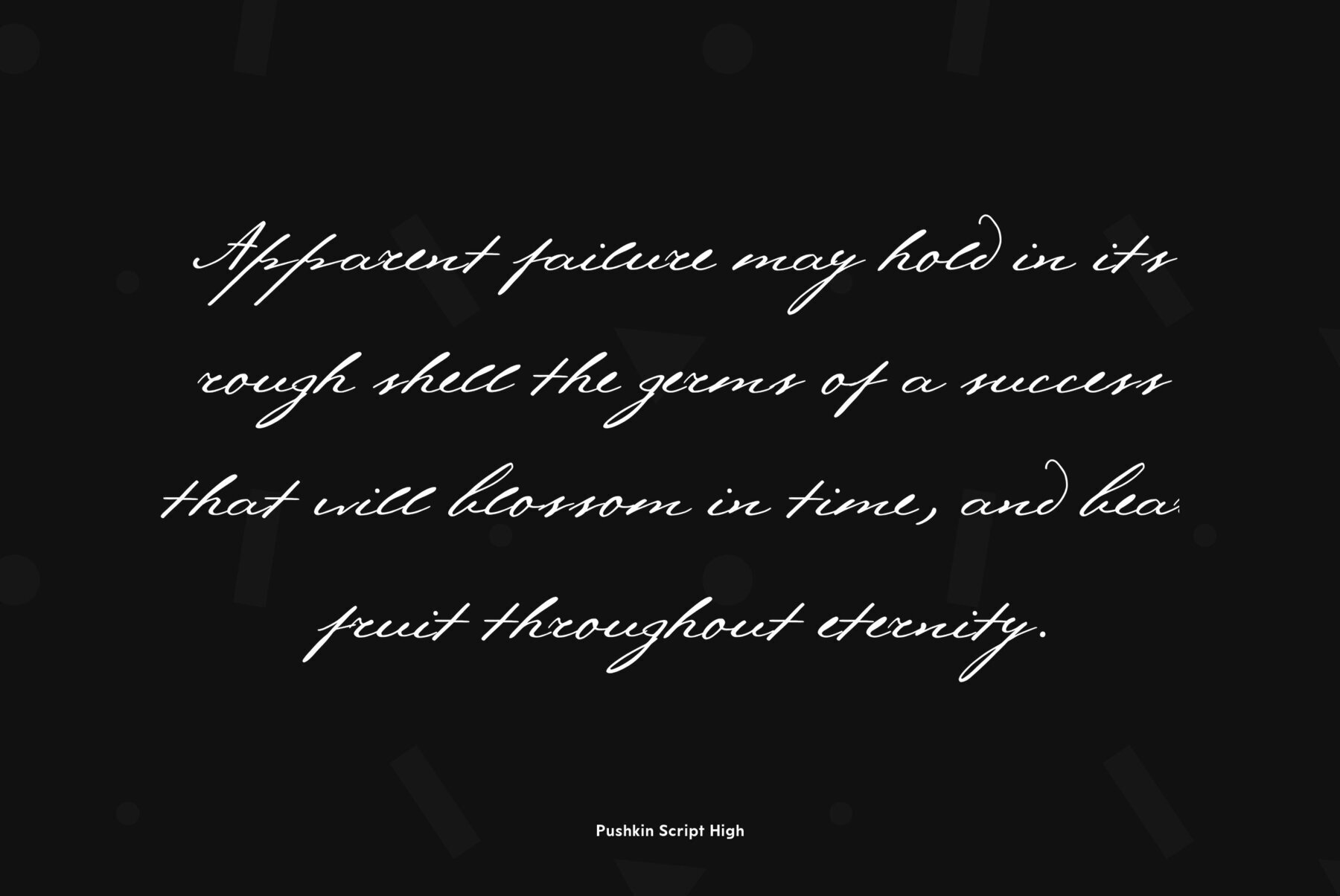 Pushkin Script High 3