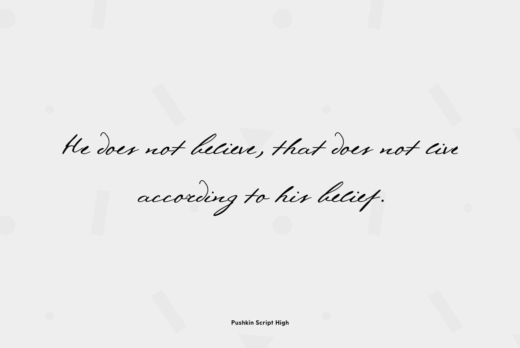 Pushkin Script High 5