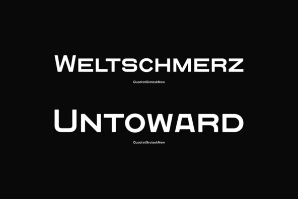 Quadrat Grotesk New Quadrat Grotesk New