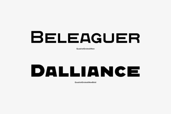 Quadrat Grotesk New Quadrat Grotesk New