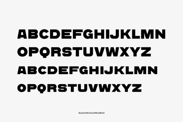 Quadrat Grotesk New Quadrat Grotesk New