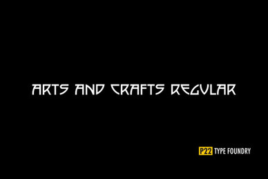 P22 Arts And Crafts Regular
