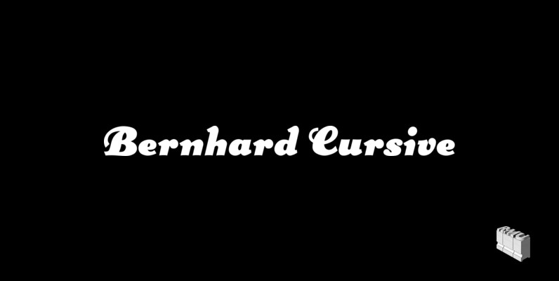 Bernhard Cursive