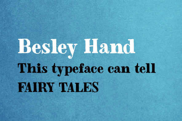 Besley Hand Font
