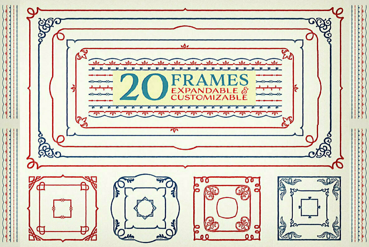 Adorn Frames Font