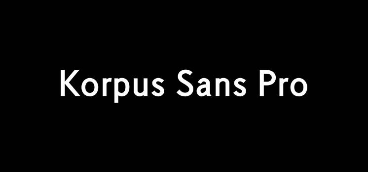 Korpus Sans Pro