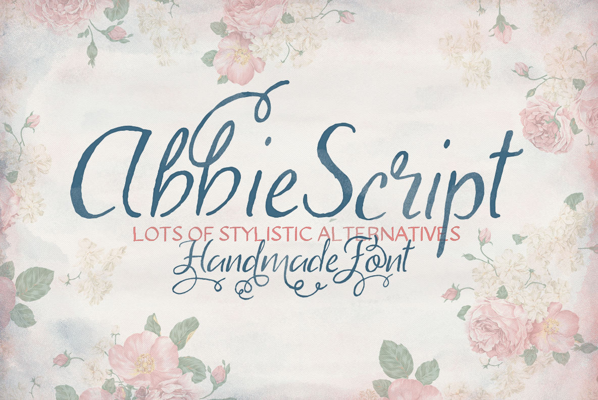 Abbie Script   Bonus Font