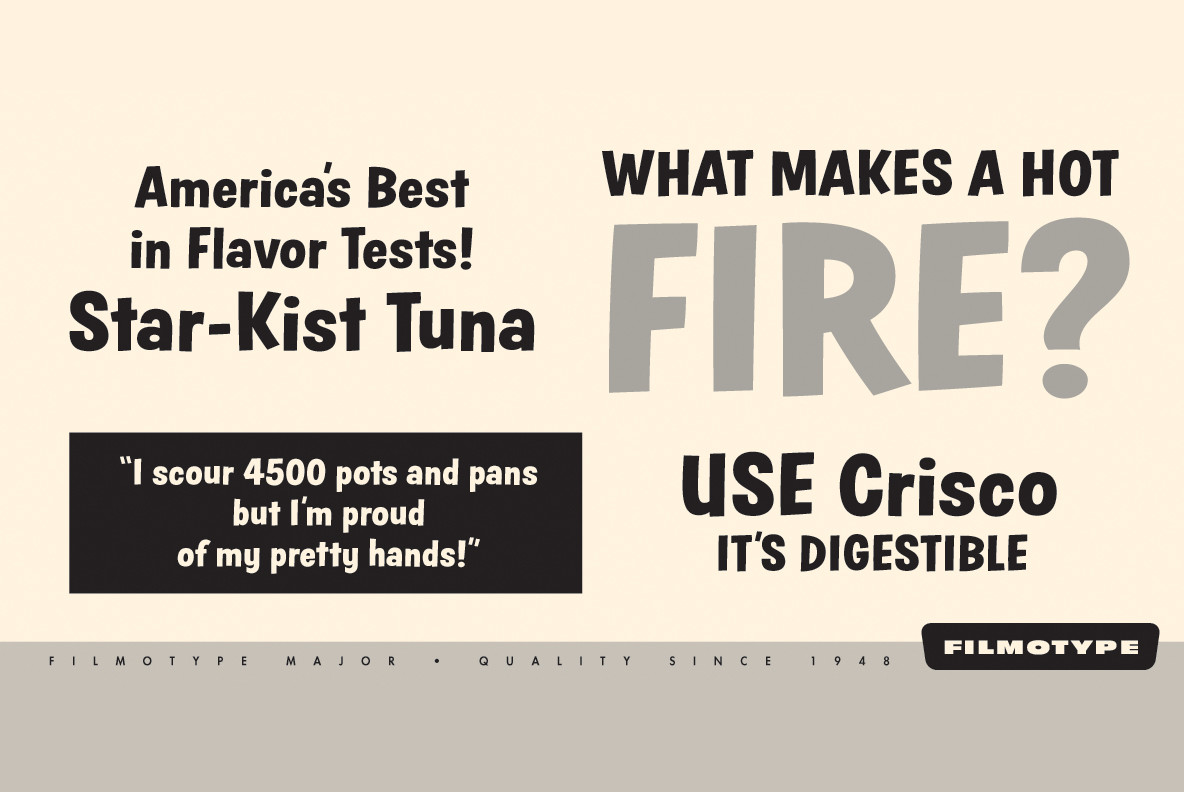 Filmotype Major Family 2