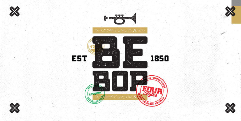 Bebop Slab Font Family