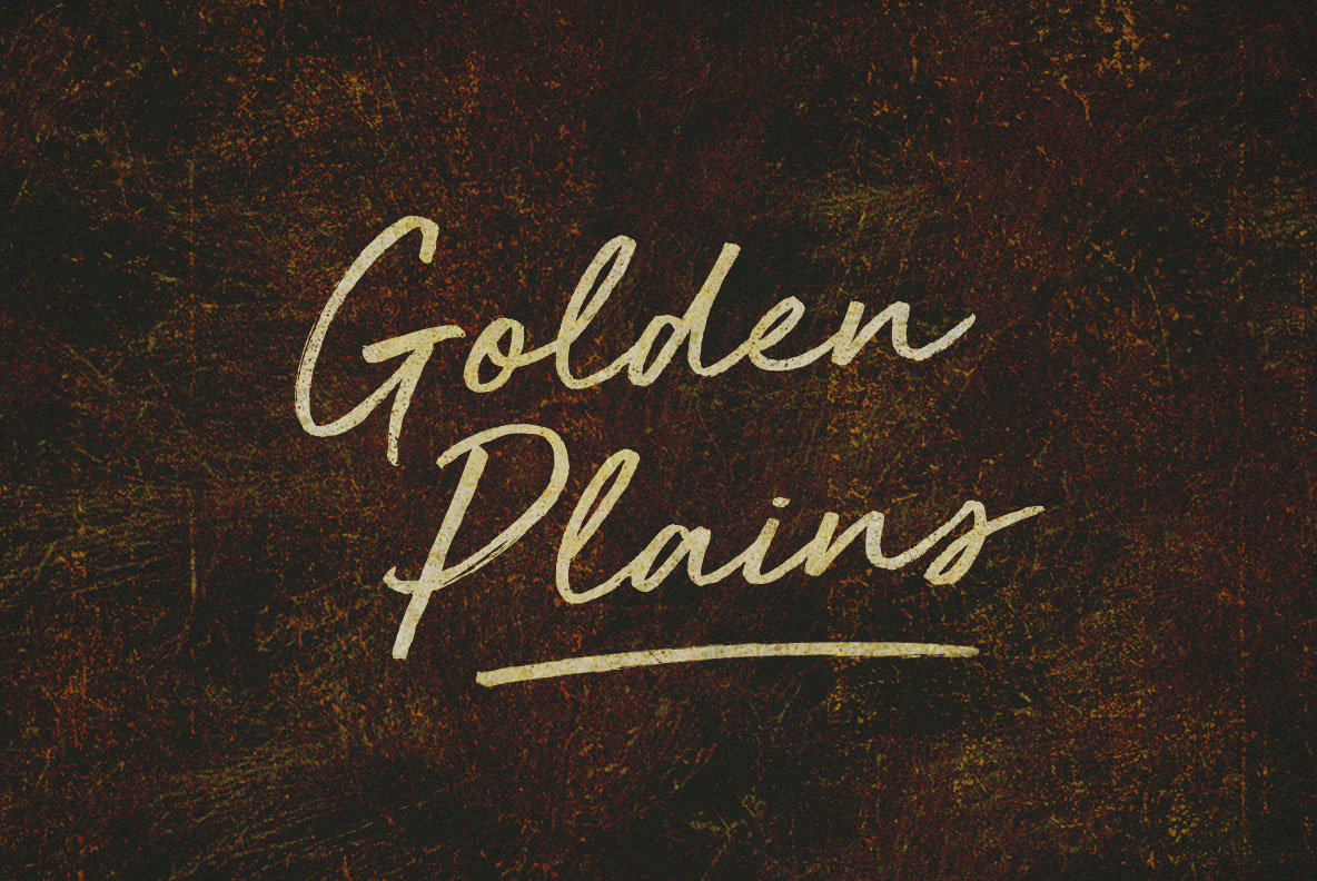 golden plains font download