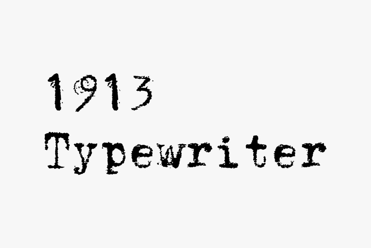 1913 Typewriter Font
