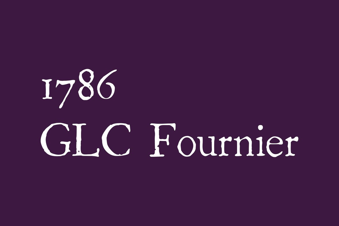 1786 GLC Fournier Font
