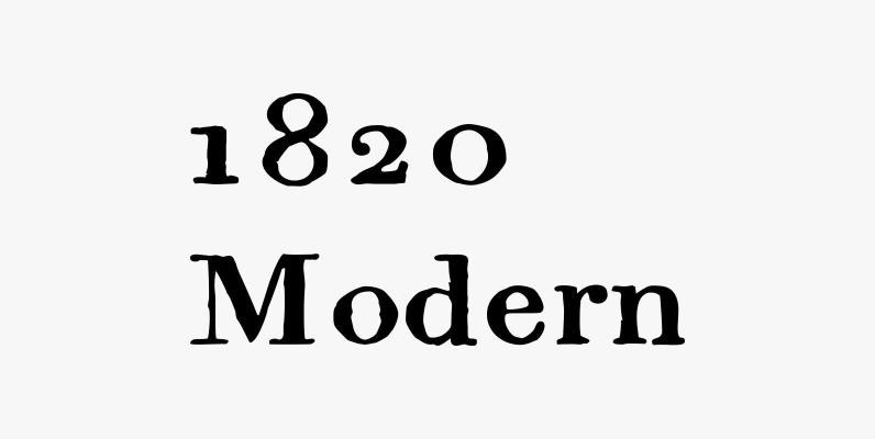 1820 Modern