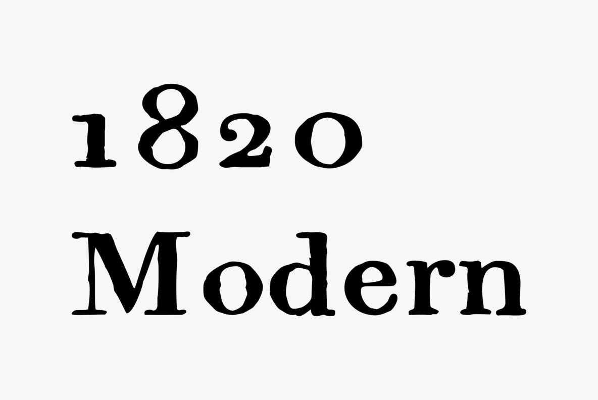 1820 Modern Font