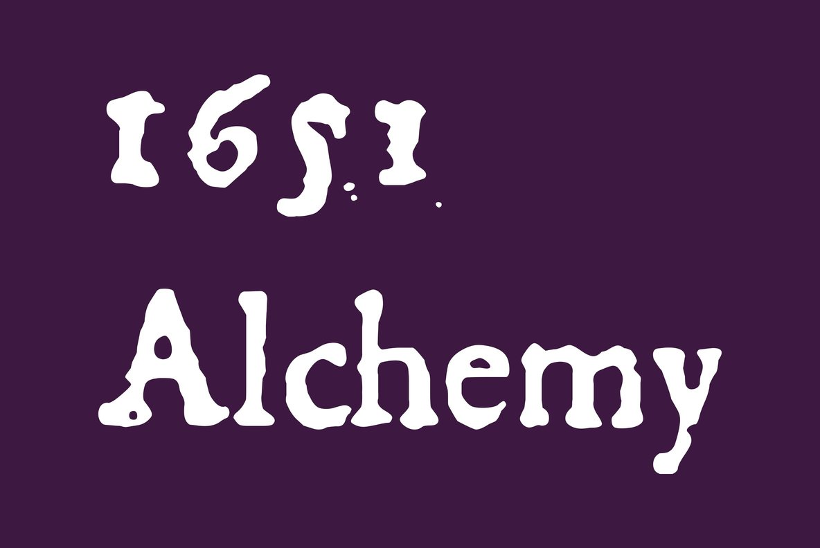 1651 Alchemy Font