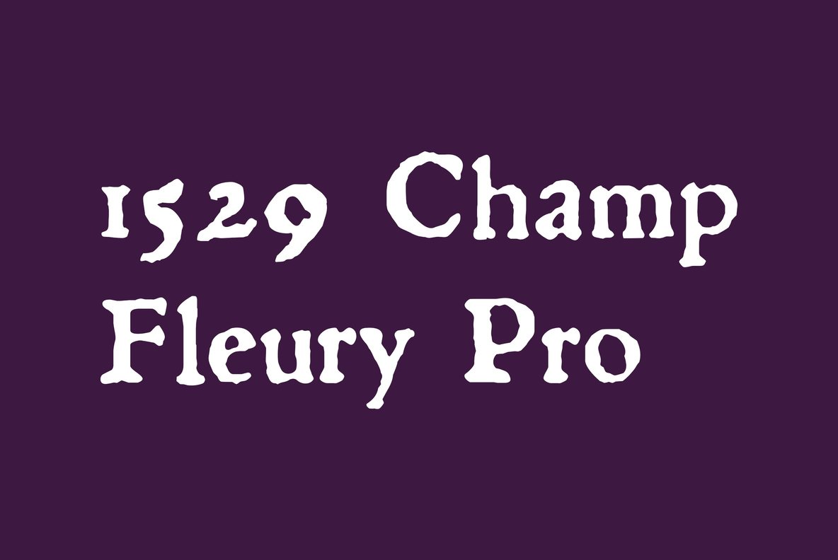1529 Champ Fleury Pro Font