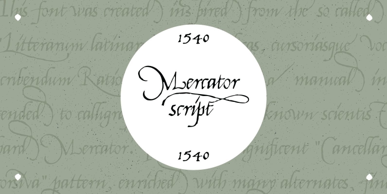 1540 Mercator Script