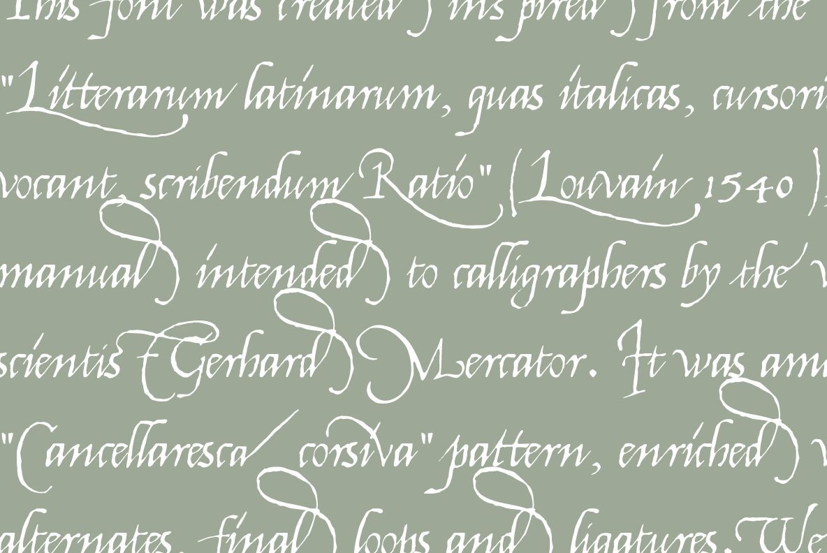 1540 Mercator Script 1540 Mercator Script