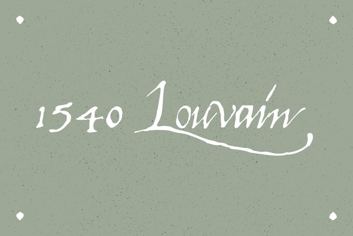 1540 Mercator Script 1540 Mercator Script