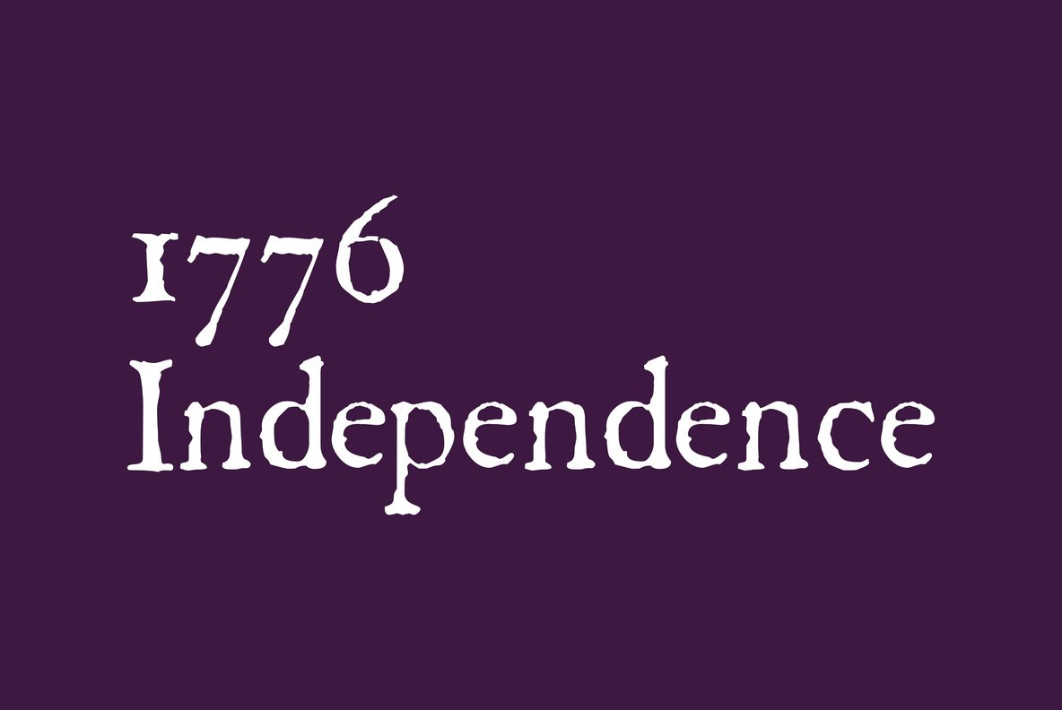 1776 Independence Font