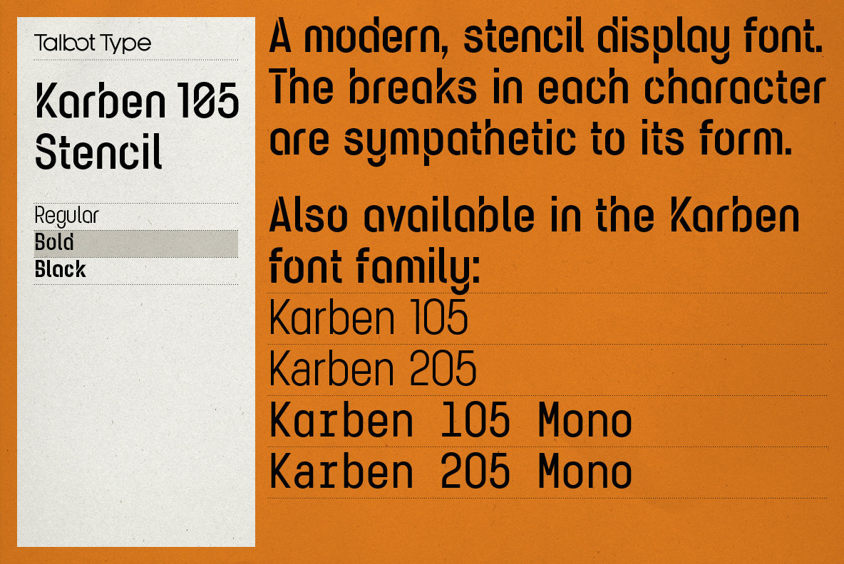 Karben 105 Stencil Karben 105 Stencil