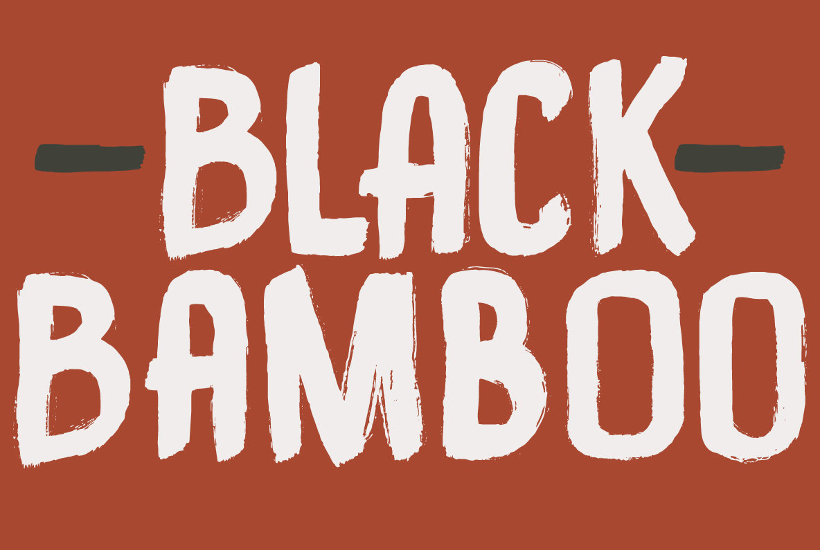 Black Bamboo Font