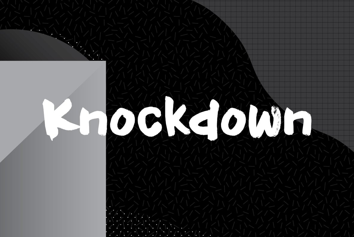 Knockdown Font