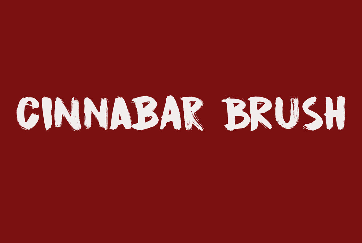 Cinnabar Brush Font