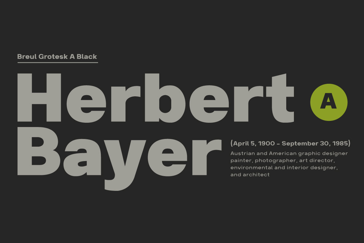 Breul Grotesk Breul Grotesk