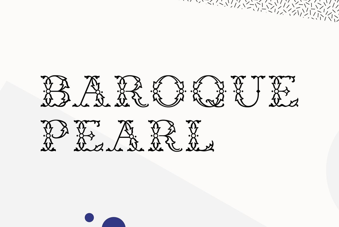 Baroque Pearl Font
