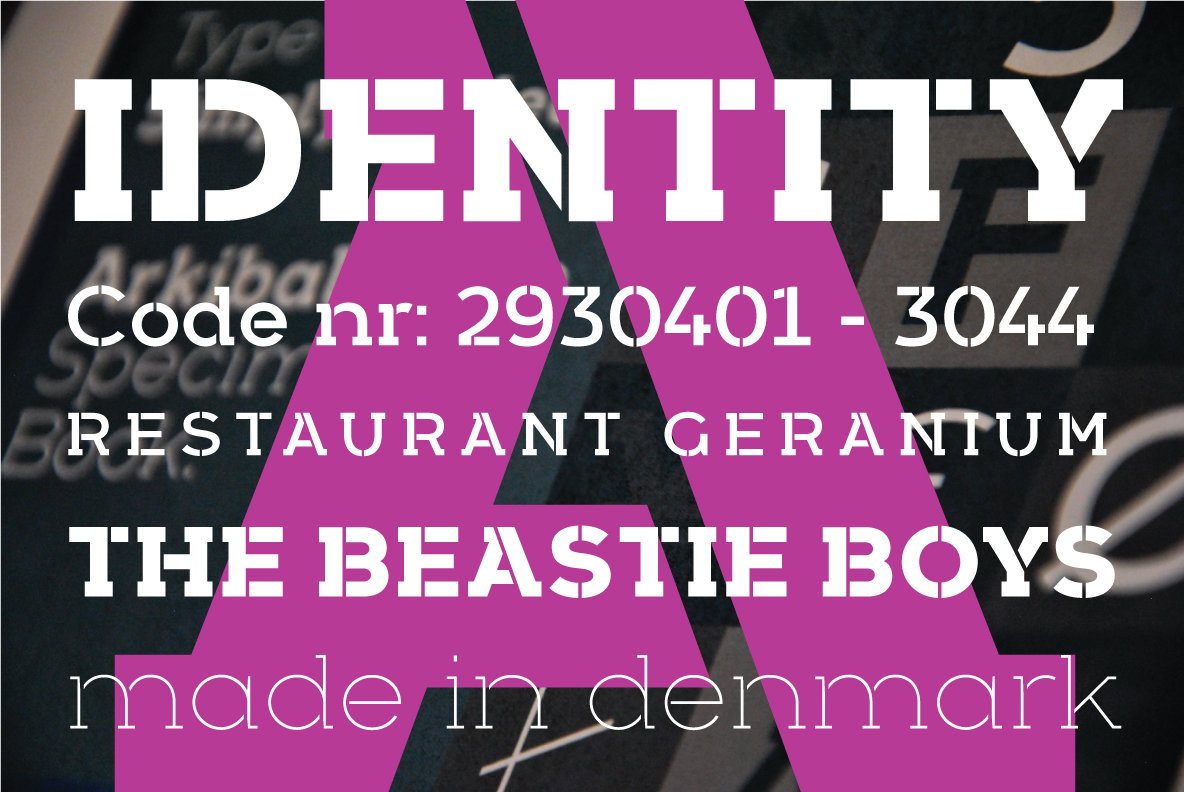 Arkibal Serif Stencil Arkibal Serif Stencil