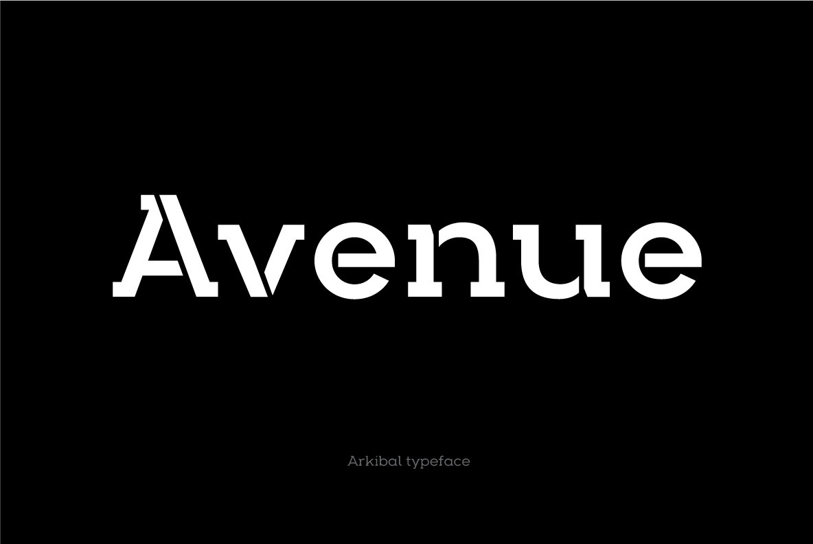 Arkibal Serif Stencil Arkibal Serif Stencil