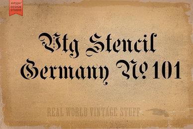 Vtg Stencil Germany No 101