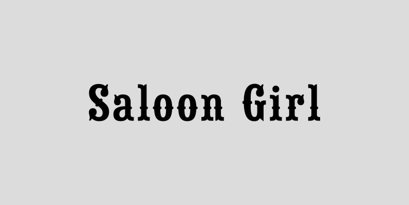 Saloon Girl