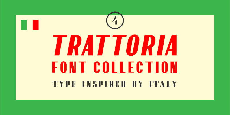 Trattoria Font Collection