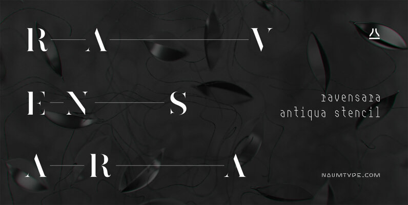 Ravensara Antiqua Stencil