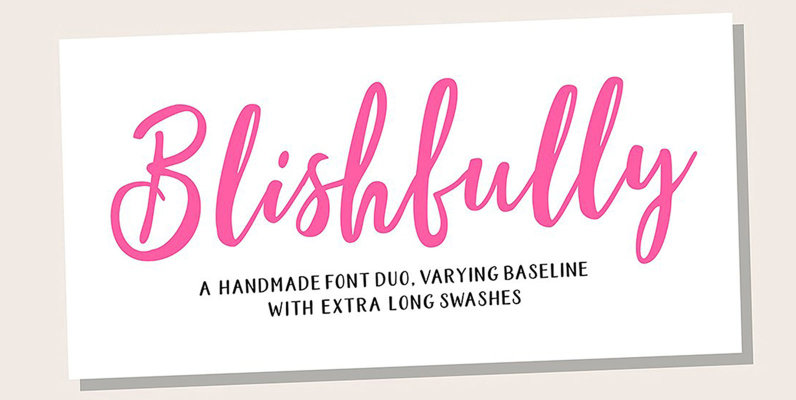 Blishfully Font Duo