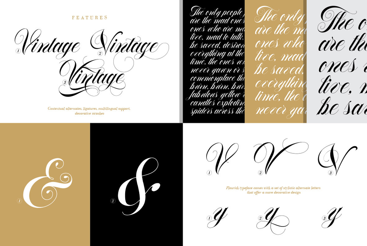 Flourish Typeface Flourish Typeface
