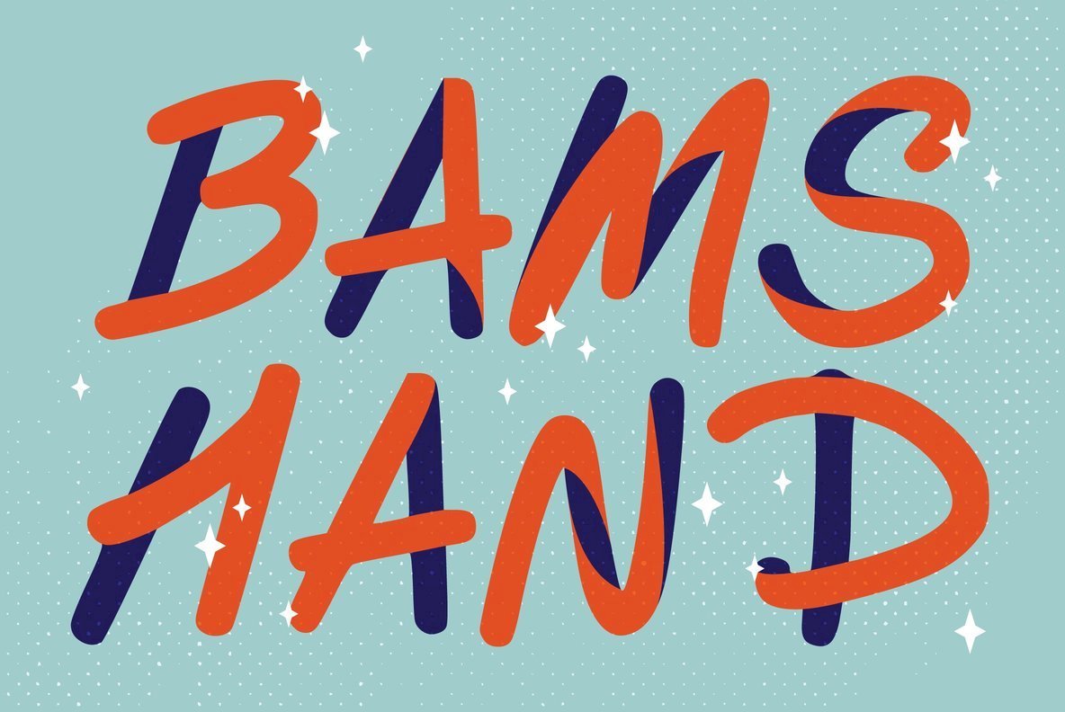 Bams Hand Font