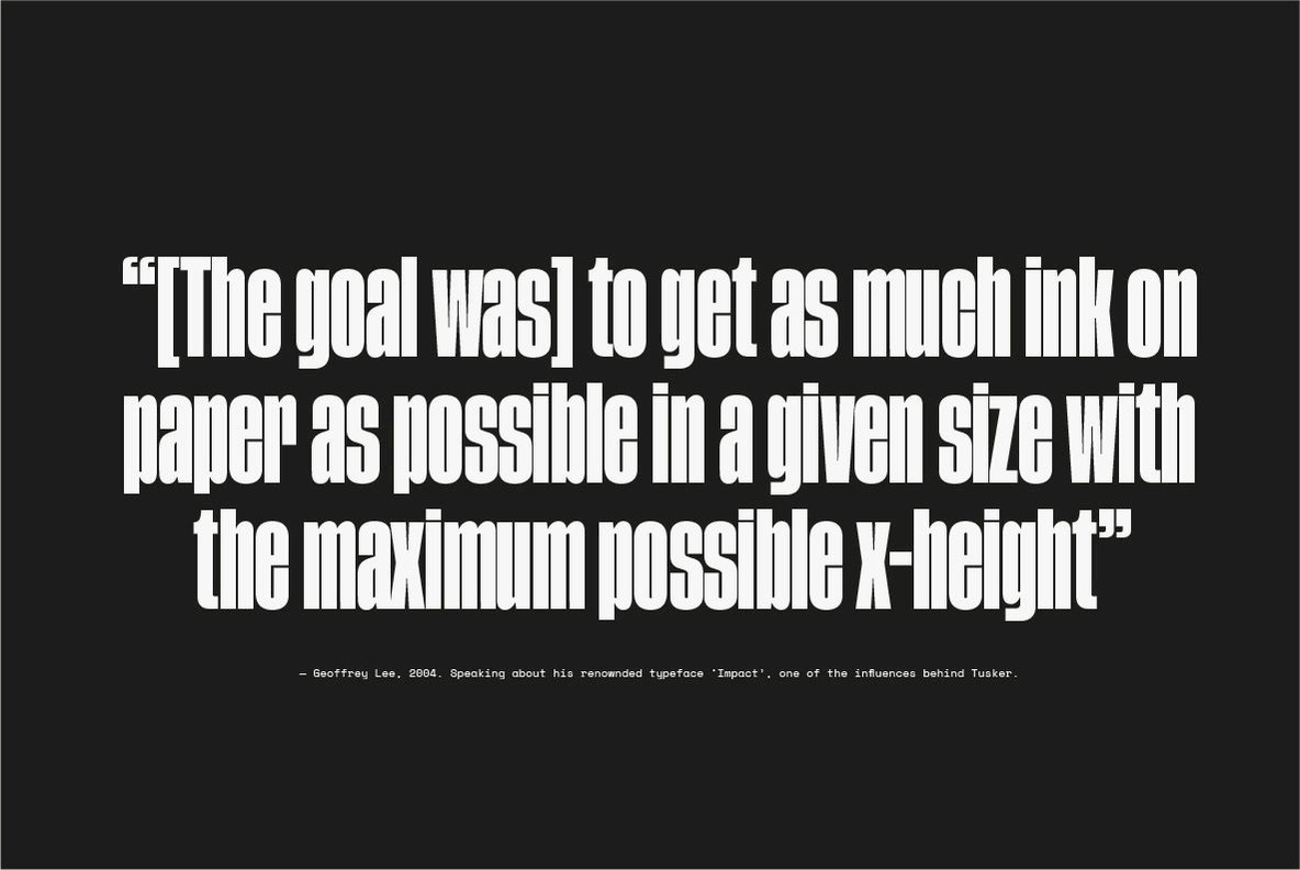 Tusker Grotesk Tusker Grotesk