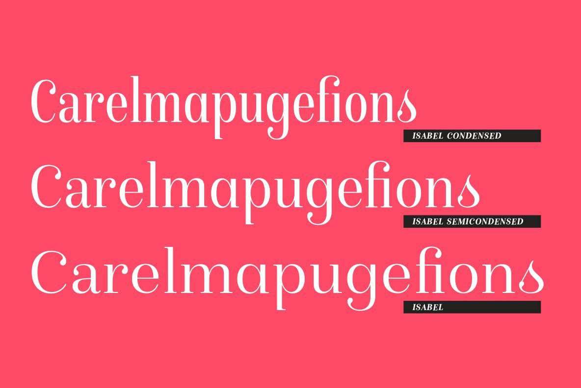 Isabel SemiCondensed 7