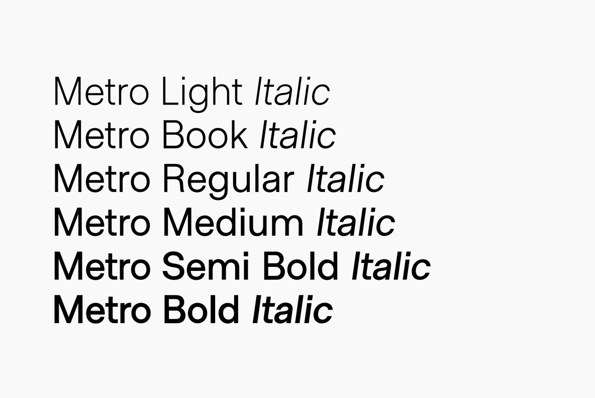 Metro Sans Metro Sans