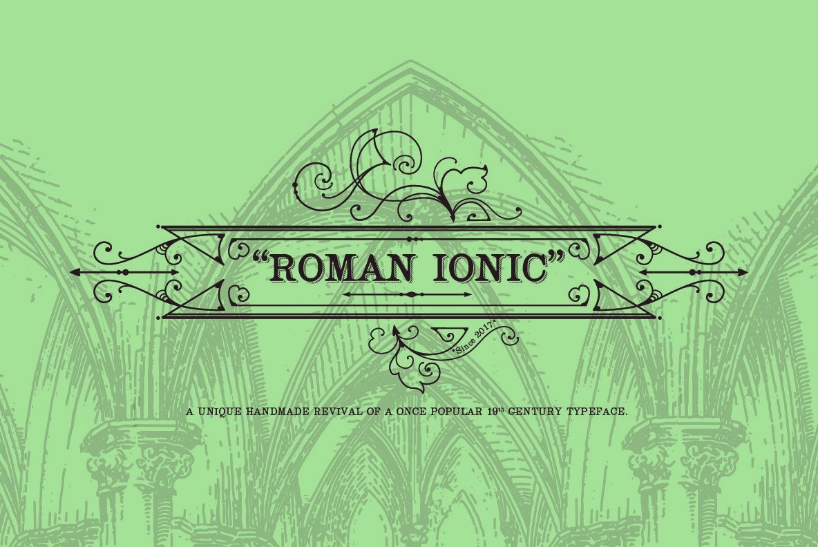 Roman Ionic Font