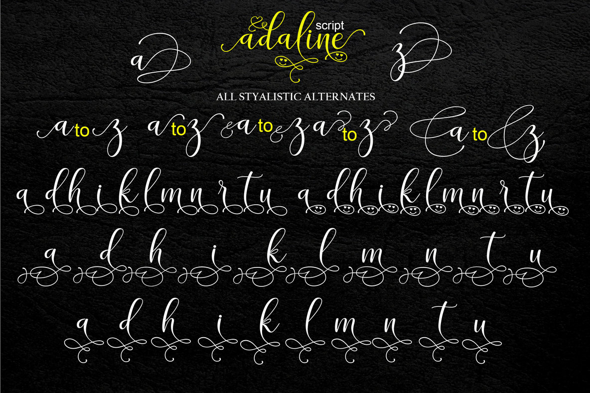 Adaline Script 12