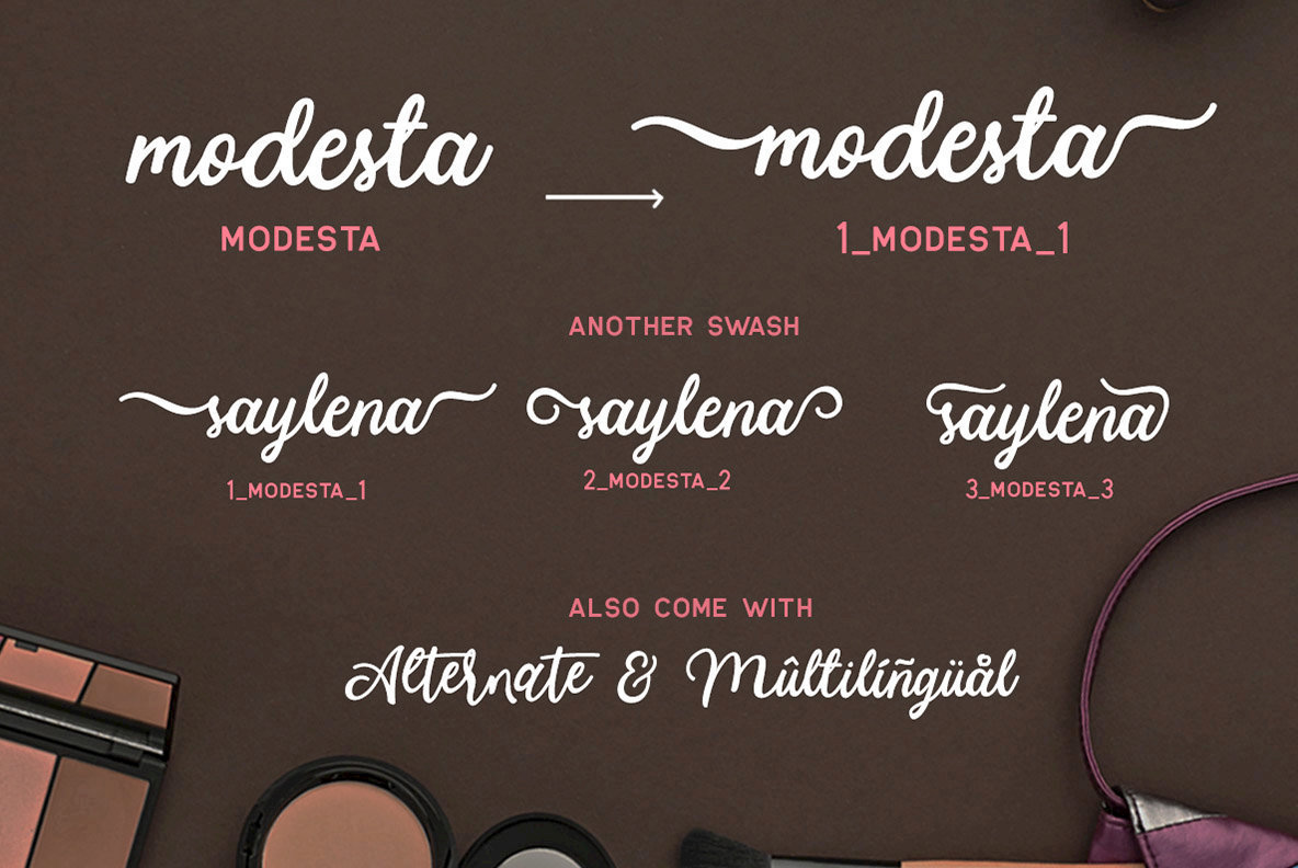Modesta Script 3