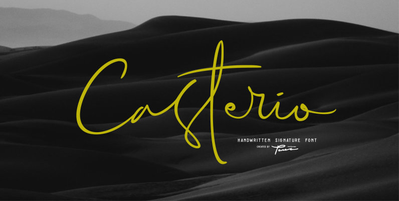 Casterio Signature Font