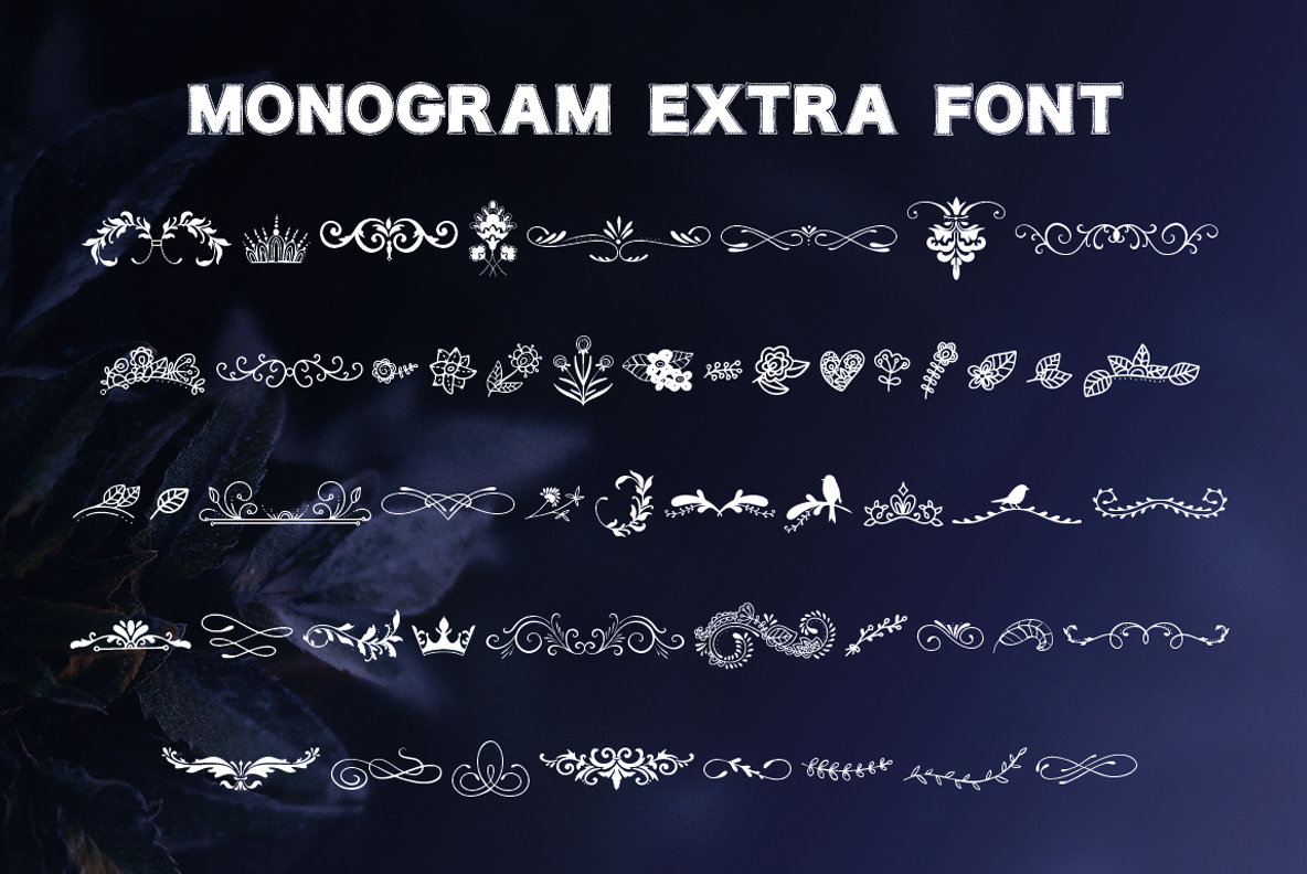 Monogram Font Family 7