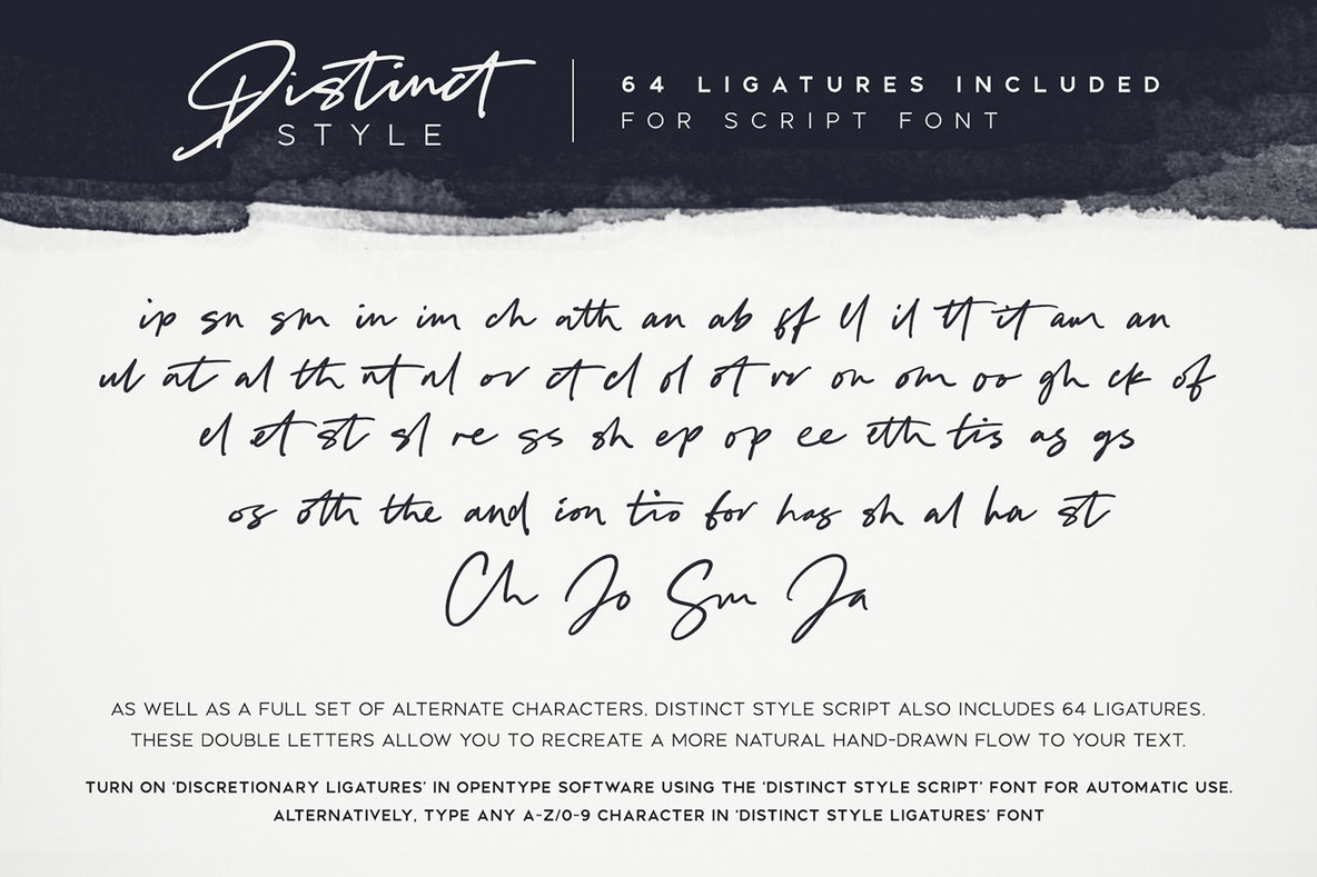 Distinct Style Font Duo Distinct Style Font Duo