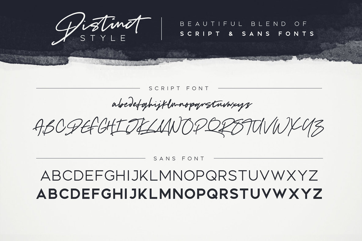 Distinct Style Font Duo Distinct Style Font Duo